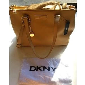 NWT DKNY Saffiano Leather Satchel